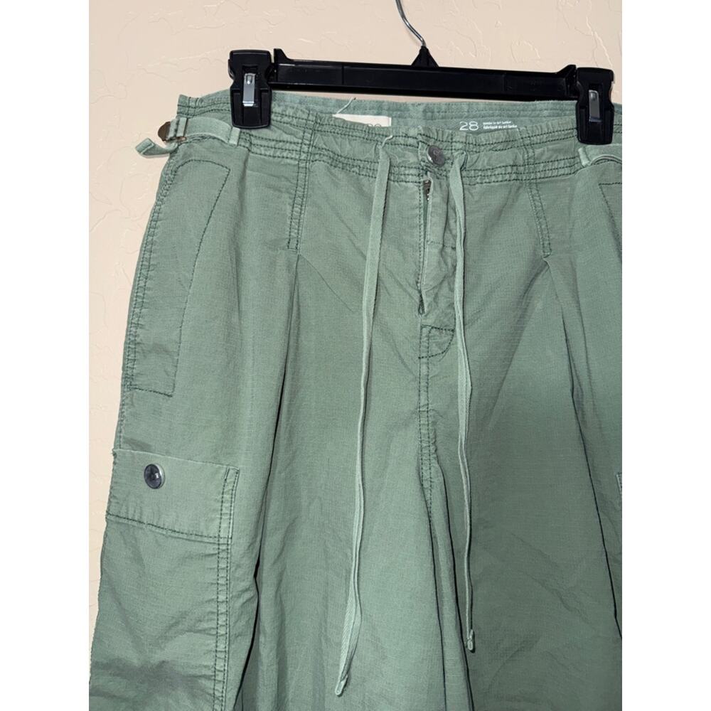 Anthropologie x Pilcro slouchy fit surplus cargo pants balloon wide leg cropped - Picture 4 of 9